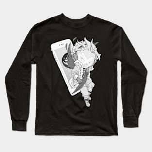 Team Player (grayscale) Long Sleeve T-Shirt